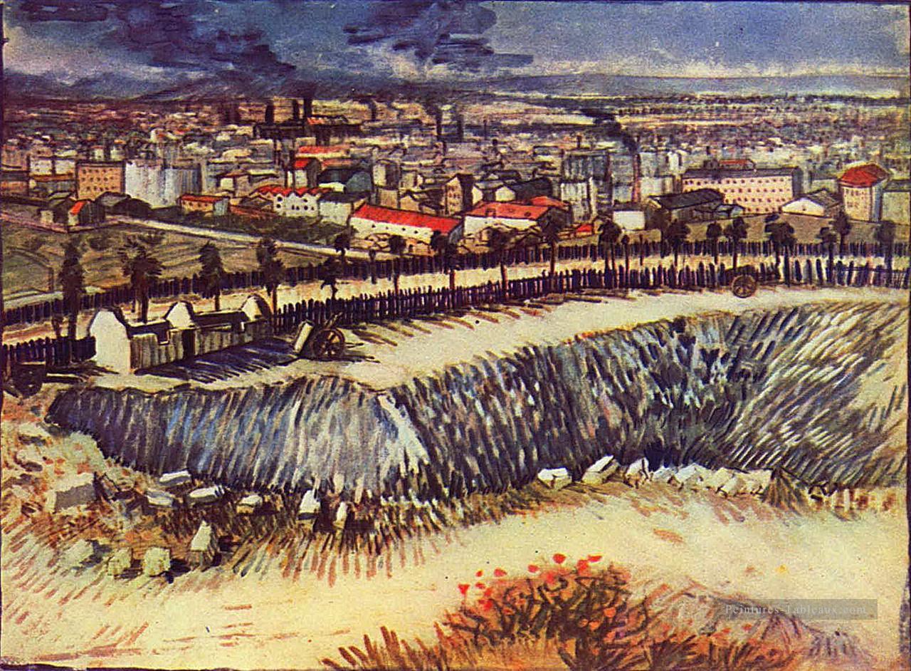 Périphérie de Paris près de Montmartre Vincent van Gogh Peintures à l'huile